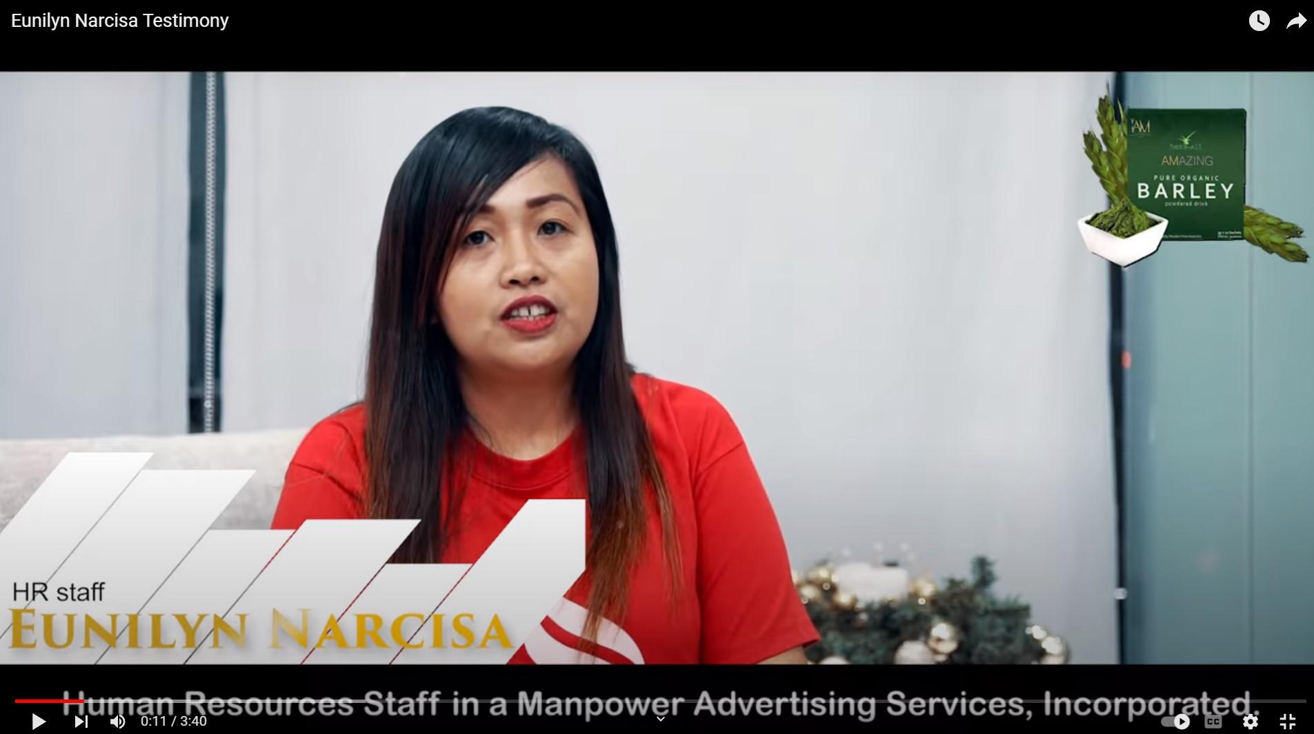 Eunilyn Narcisa Testimony